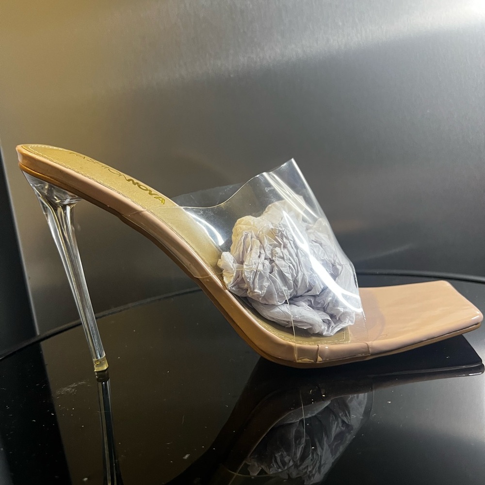 Transparent Nude Heels